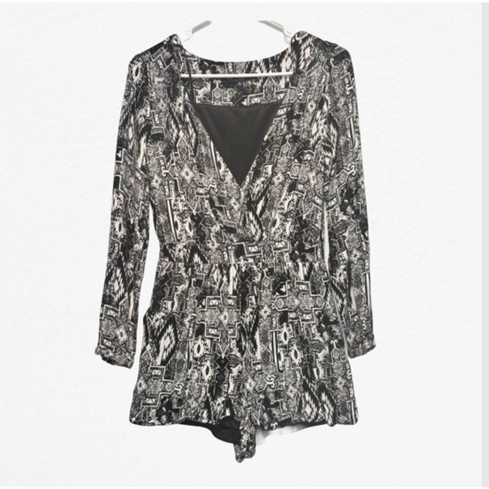 Women's One Clothing Tribal Aztec Romper